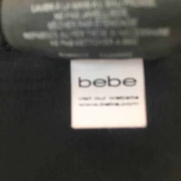 bebe Pink Black Sequence Dress with Ribbed Back Size Small - Picture 9 of 10